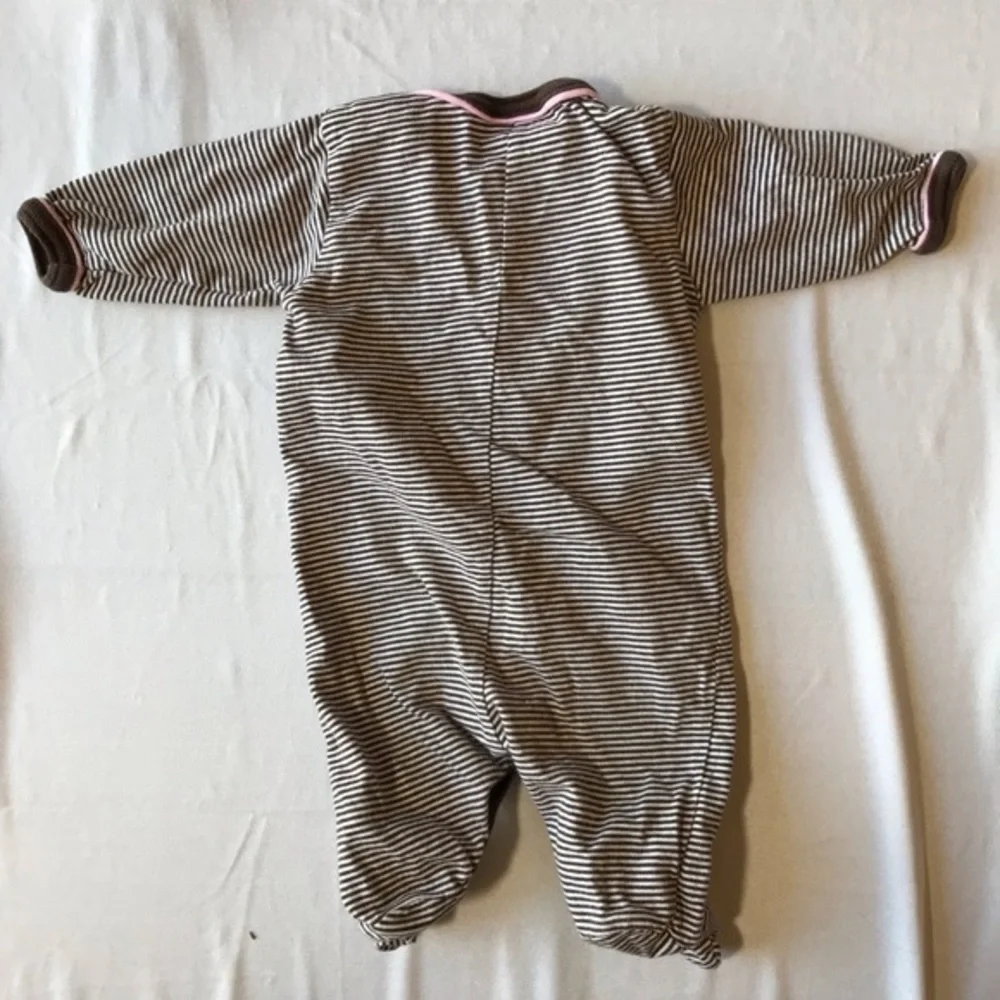 Coccoli Girls Footed Sleeper-Size 1 Month